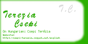 terezia csepi business card